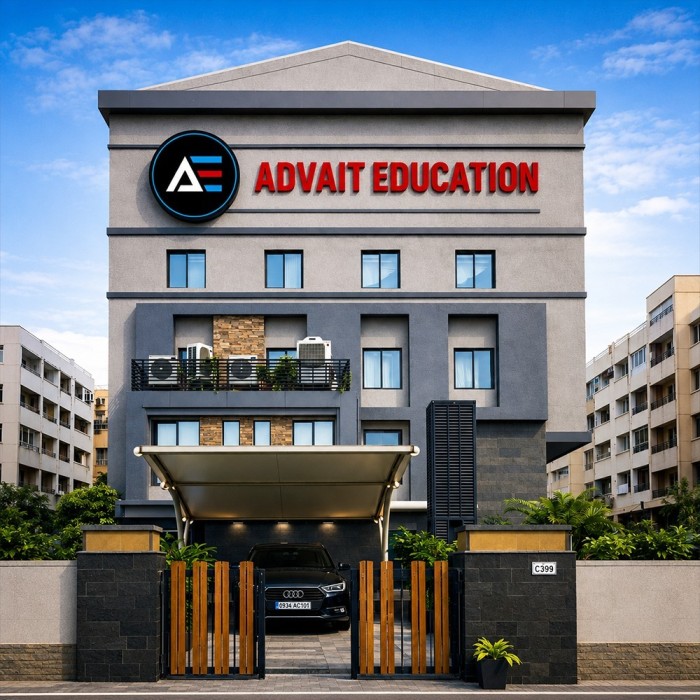 Students learning at Advait Education